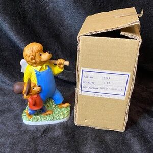 Vintage The Berenstain Bears. Chip Off the Old Block  Figurine with Box